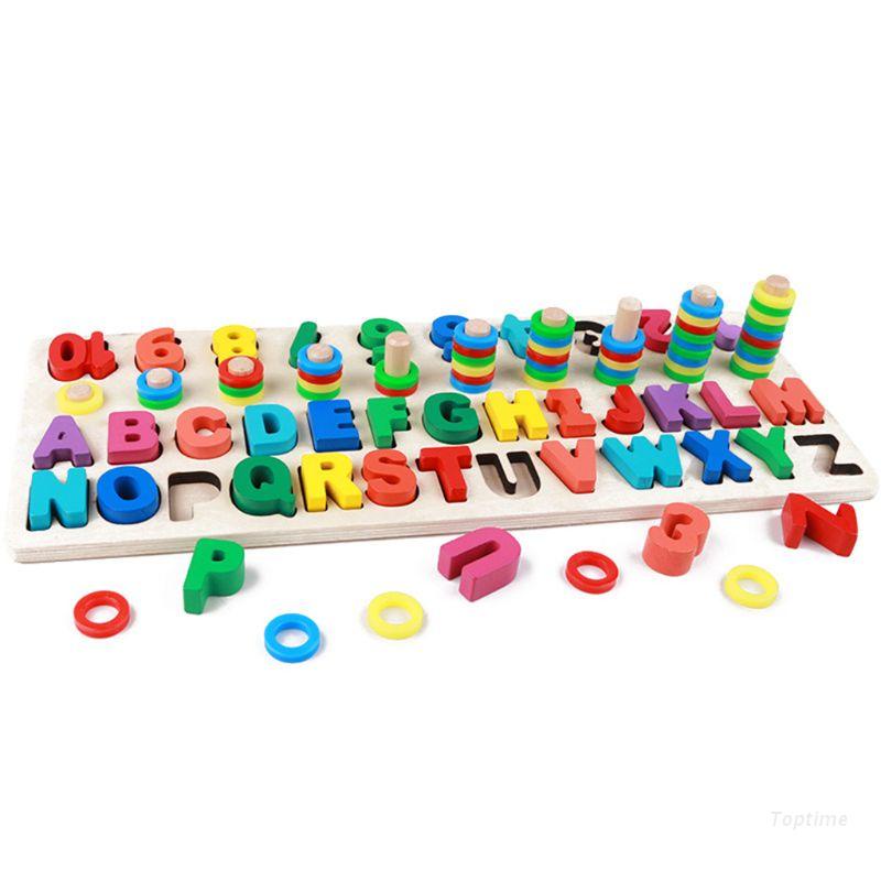 Đồ chơi xếp hình bằng gỗ theo phương pháp Montessori