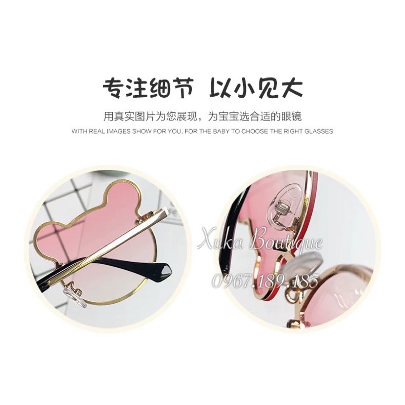 Kính thời trang, kính mắt cho bé Hình Gấu Cute