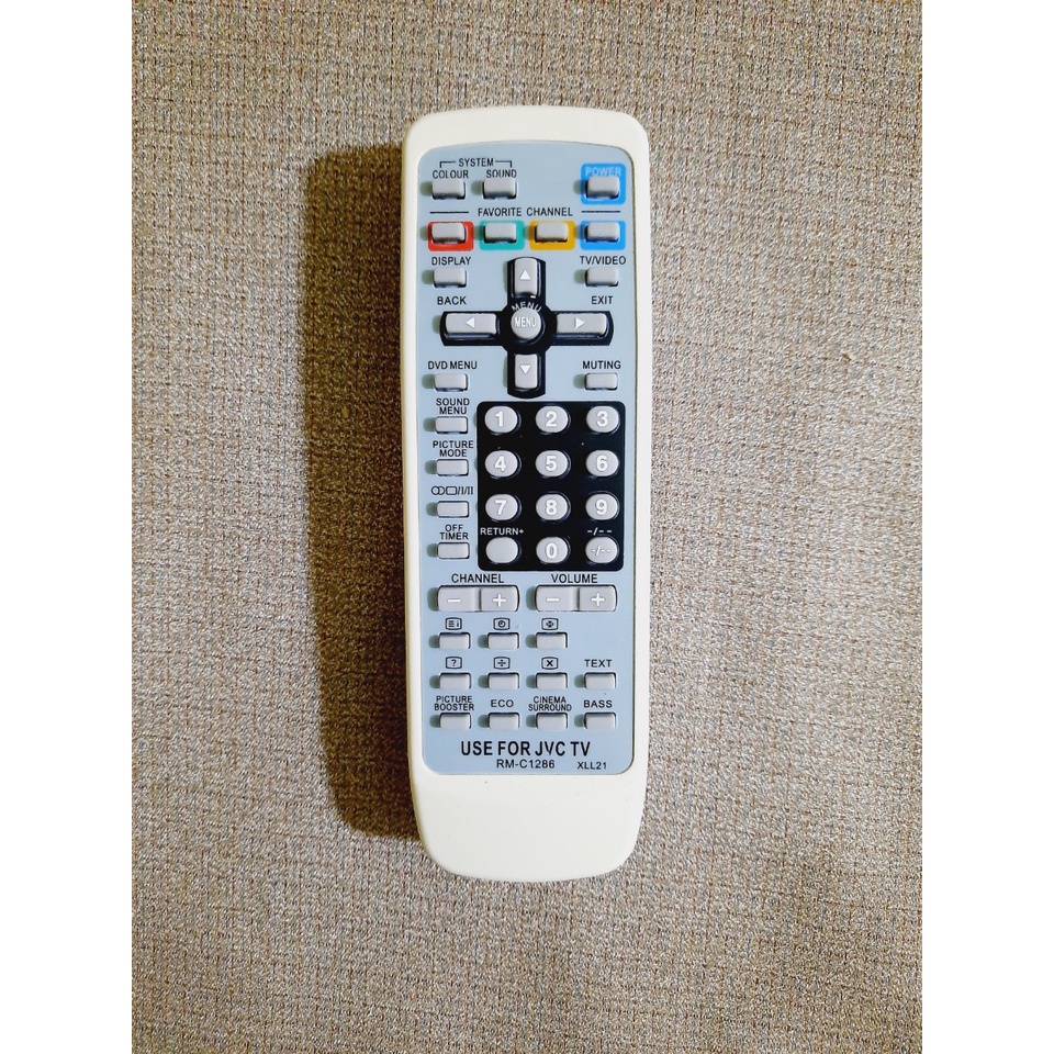 Remote Điều khiển tivi JVC đời cũ Model RM-C1286 LCD- Hàng chính hãng mới 100% Tặng kèm Pin