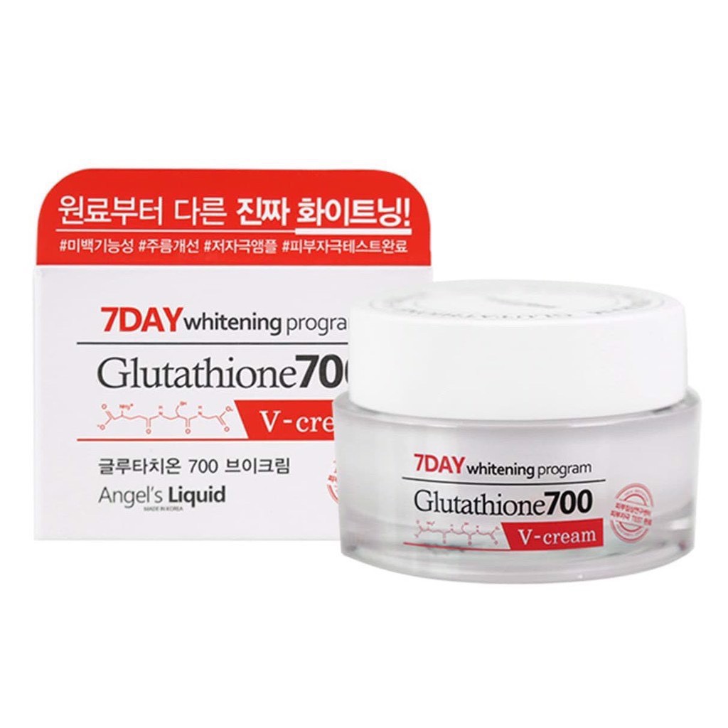 Kem dưỡng trắng da Angel's Liquid 7 Day whintening Program Glutathione 700 VCream 50ml - BFN.MALL