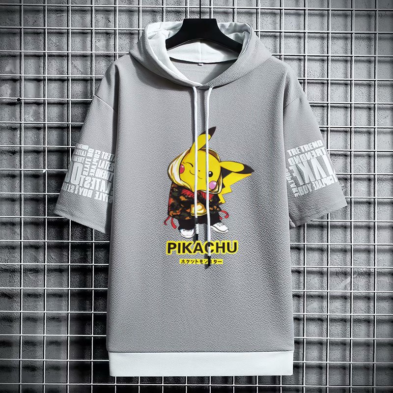 Áo Hoodie Ngắn Tay Form Rộng Phong Cách Hàn Quốc Dành Cho Nam | BigBuy360 - bigbuy360.vn