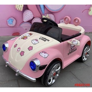 Ô tô điện trẻ em hello kitty cho bé gái siêu xinh(3 động cơ, cánh mở)