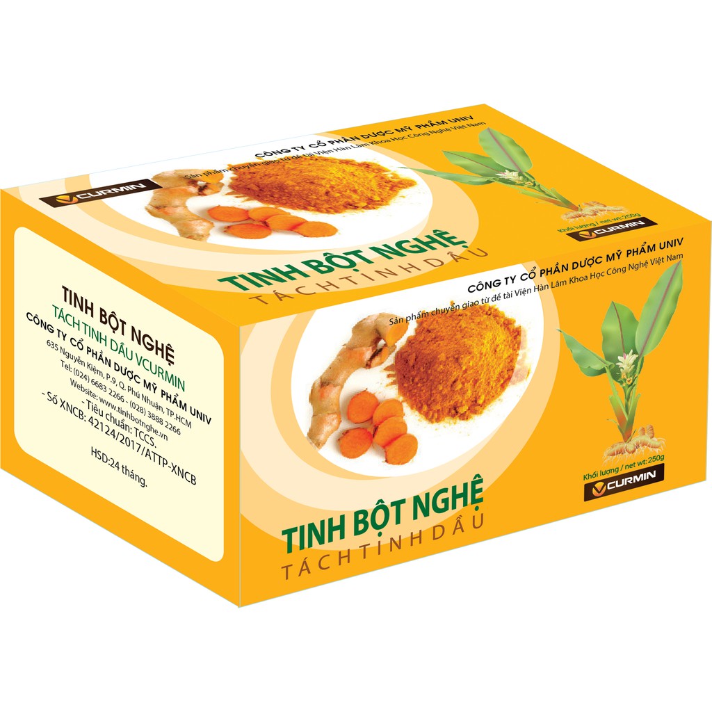 Tinh Bột Nghệ VCurmin Viện Khoa Học Công Nghệ 250g