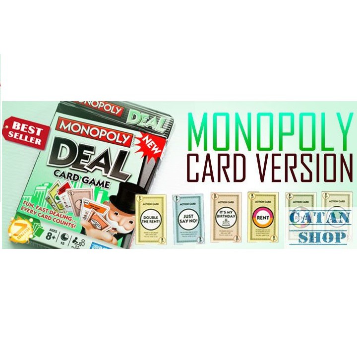 Monopoly Deal – Card Game, Giáo giục trí tuệ, gắn kết gia đình và bạn bè  Monopoly