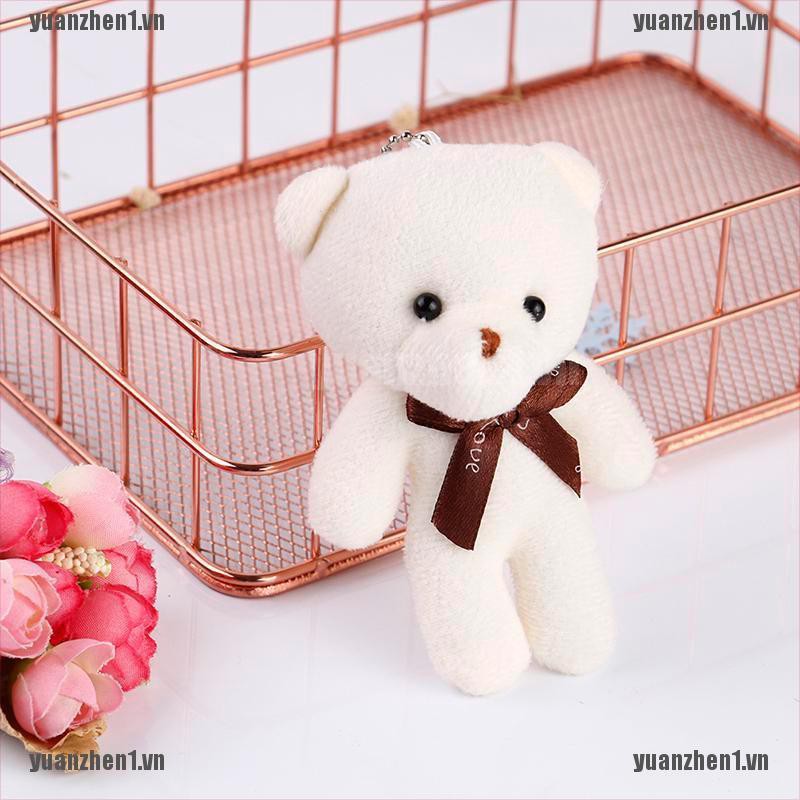 [YUANZHEN1] Móc Khóa Gấu Nhồi Bông Mini Dễ Thương
