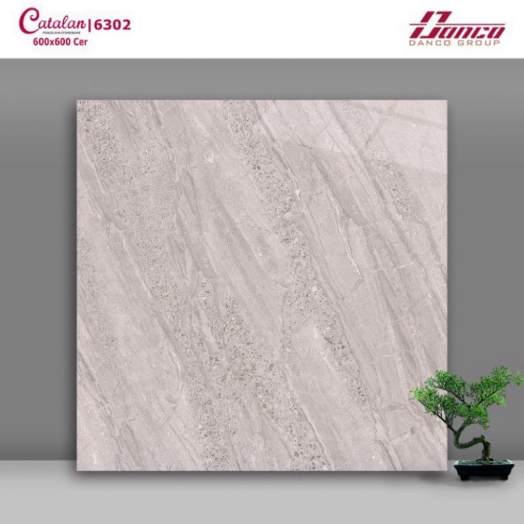 Gạch Lát Sàn 60x60 Catalan 6118 – Vân Đá Sang Trọng, Chống Thấm, Chống Trơn