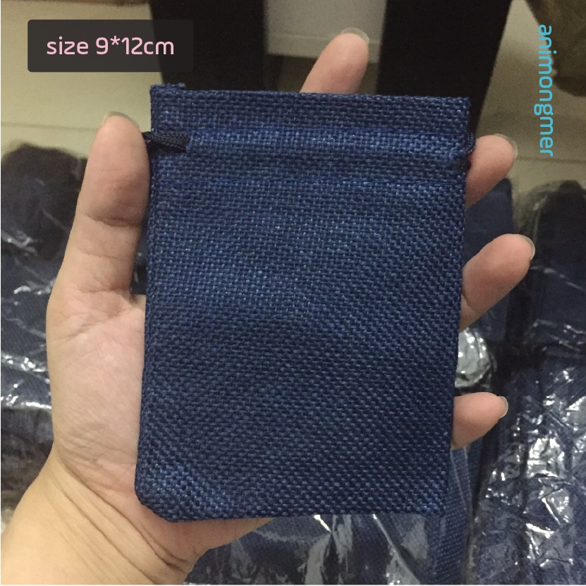 Túi rút đựng bài tarot, đá, phụ kiện nhiều size màu darkblue