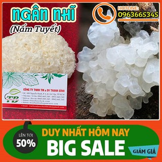 Ngân Nhĩ 100g (Nấm Tuyết) - Loại 1 Hàng Công Ty