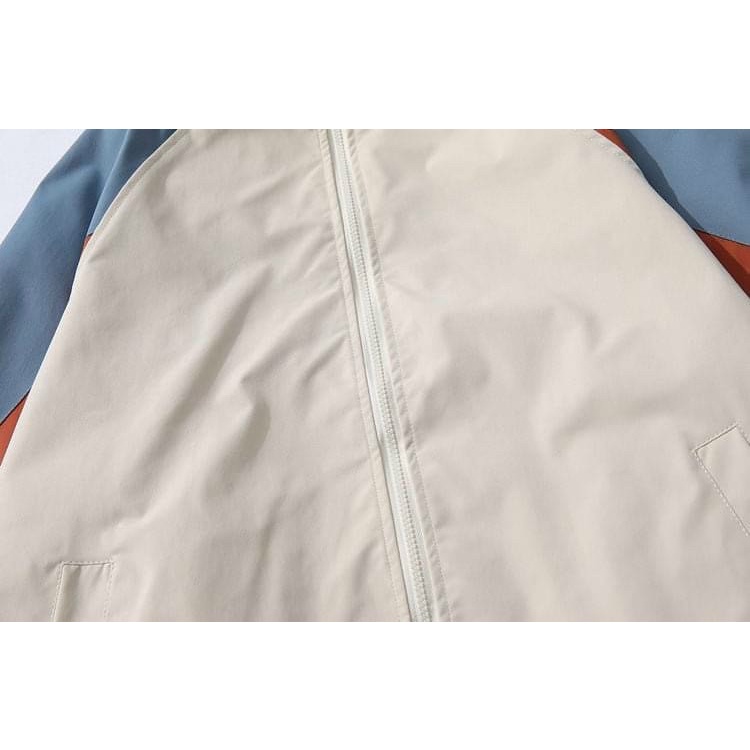 [ảnh thật] áo khoác dù nam nữ unisex basic trơn phối màu 2 lớp hàng bán chạy