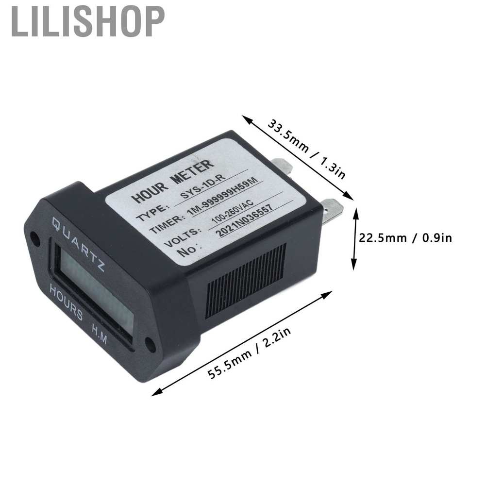 ⚡Hàng HOT⚡Lilishop SYS-1D-R Đồng hồ đếm giờ kỹ thuật số có độ chính xác cao（100-250V）Bộ thời gian công nghiệp Ổn định cao Bộ hiển thị với vòng su