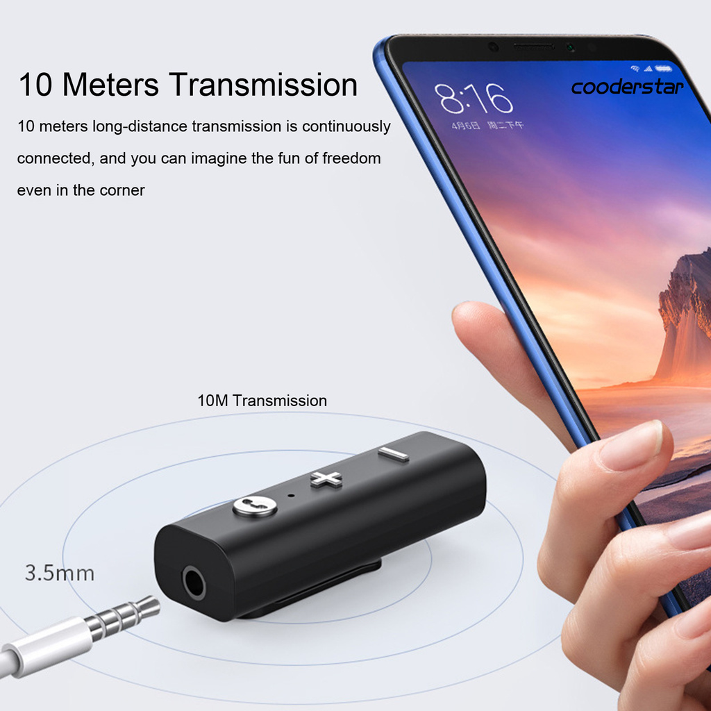 Thiết Bị Nhận Âm Thanh Bluetooth 5.0 Giắc Cắm 3.5mm Cho Xe Ô Tô