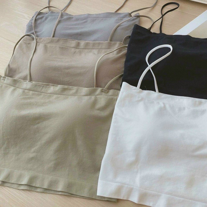 Áo Bra 2 Dây Dáng Lửng Siêu Hot Kèm Mút Ngực 2066