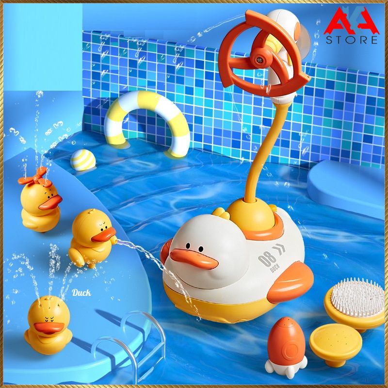 Vịt thả bồn tắm - Đồ chơi nhà tắm cho bé, chất liệu nhựa nguyên sinh ABS cao cấp AKA Store