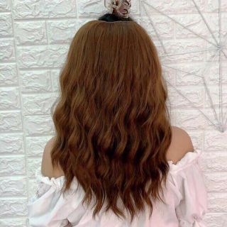 Tóc kẹp u xù sóng lửng