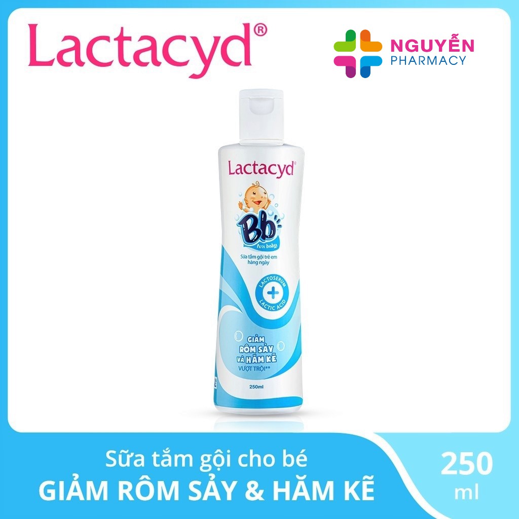 Sữa tắm gội trẻ em Lactacyd - ngừa rôm sảy, hăm kẽ, bảo vệ, nuôi dưỡng da tóc bé