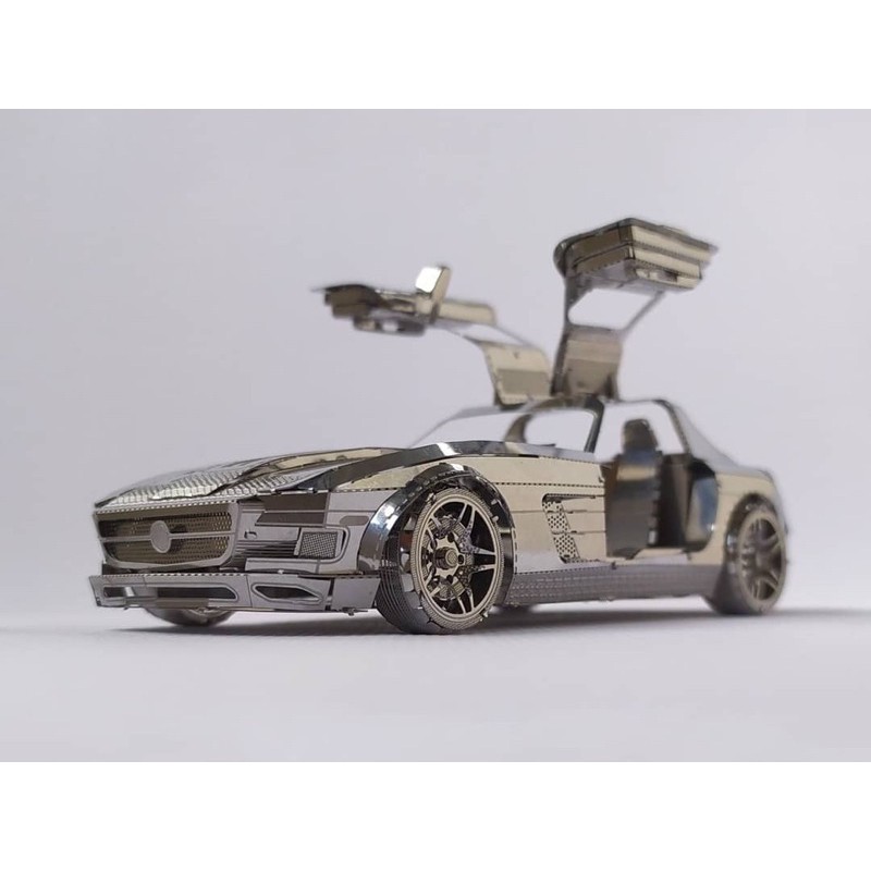 Mô hình 3D kim loại lắp giáp Mercedes-Benz SLS AMG GT [Chưa lắp]