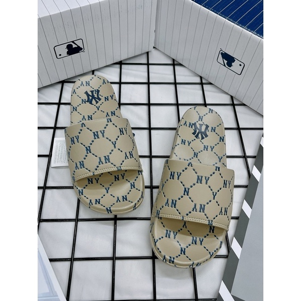 [CHÍNH HÃNG] DÉP MLB MOUND DIA MONOGRAM NEW YORK YANKEES - DÉP QUAI NGANG AUTHENTIC - FULLBOX ĐỦ TEM TAG