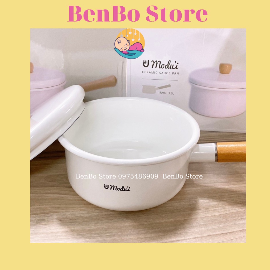 [HỎA TỐC] Nồi Sứ Modui - Nồi Nấu Bột Cháo Ăn Dặm Style Hàn Quốc Siêu Xinh Cho Bé
