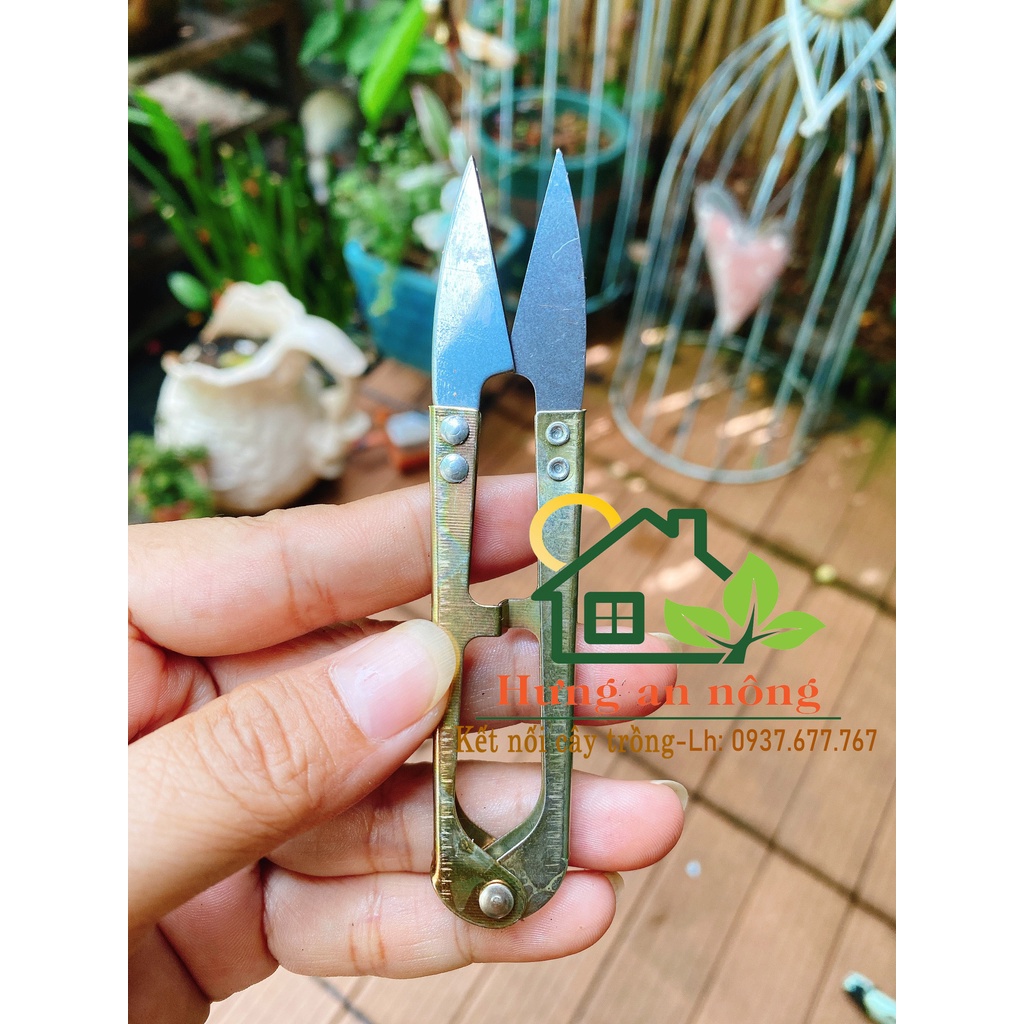 Kéo bấm cắt chỉ may vá thêu đồ gia đình có nhiều màu mỗi cây có túi nilon đựng