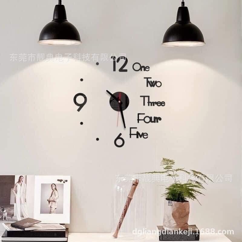 Đồng hồ dán tường decor