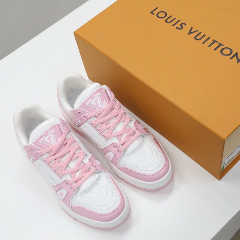 Giày thể thao nữ cao cấp Louis Vuitton LV Trainer màu siêu xinh