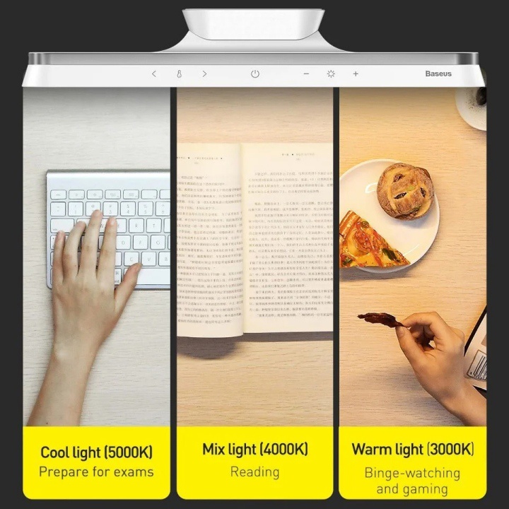 Đèn Bàn Treo Đế Hít Nam Châm Baseus Magnetic Stepless Dimming Charging Desk Lamp Pro