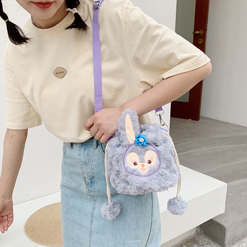Túi đeo chéo dây rút hình dáng con thỏ dễ thương