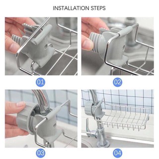 Giá inox treo giẻ rửa bát