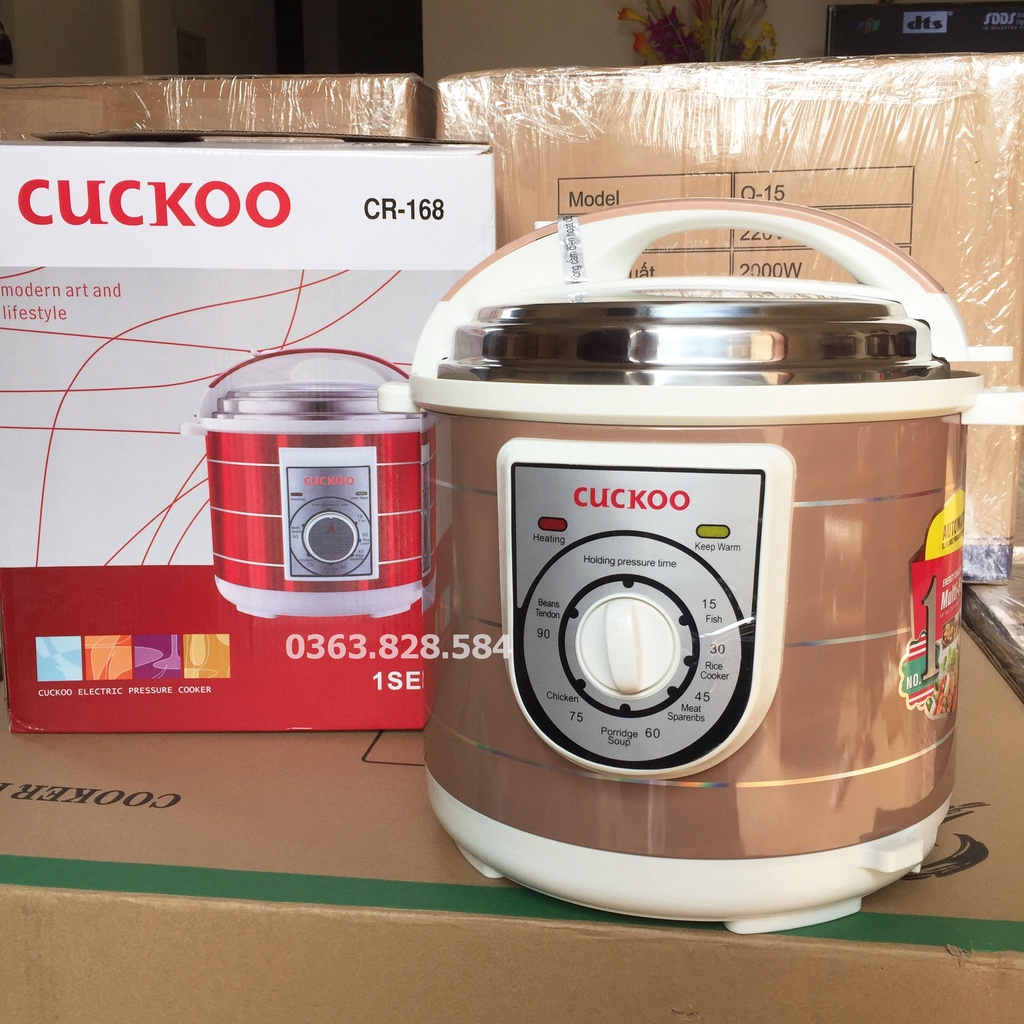 Nồi áp xuất điện đa năng CUCKOO CR-168 Dung tích 6L, Hàng chính hãng , Bảo Hành 12 Tháng