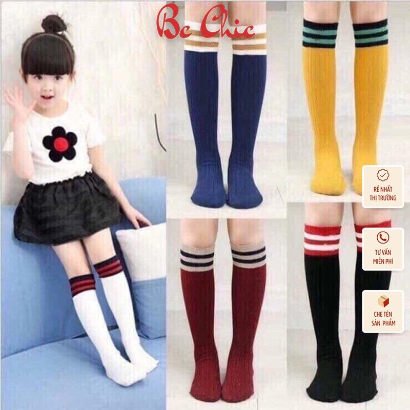 [HOT] Combo 2 đôi tất đùi gối tất nhún đa năng siêu xinh cho bé 4 -7,8 tuổi   BC_CHIC LINGERIE