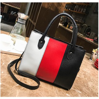 Túi xách nữ công sở 💥 Freeship 💥 Giảm giá 30k khi nhập mã LUNA30K 💥Túi xách Luna phối màu sọc thẳng
