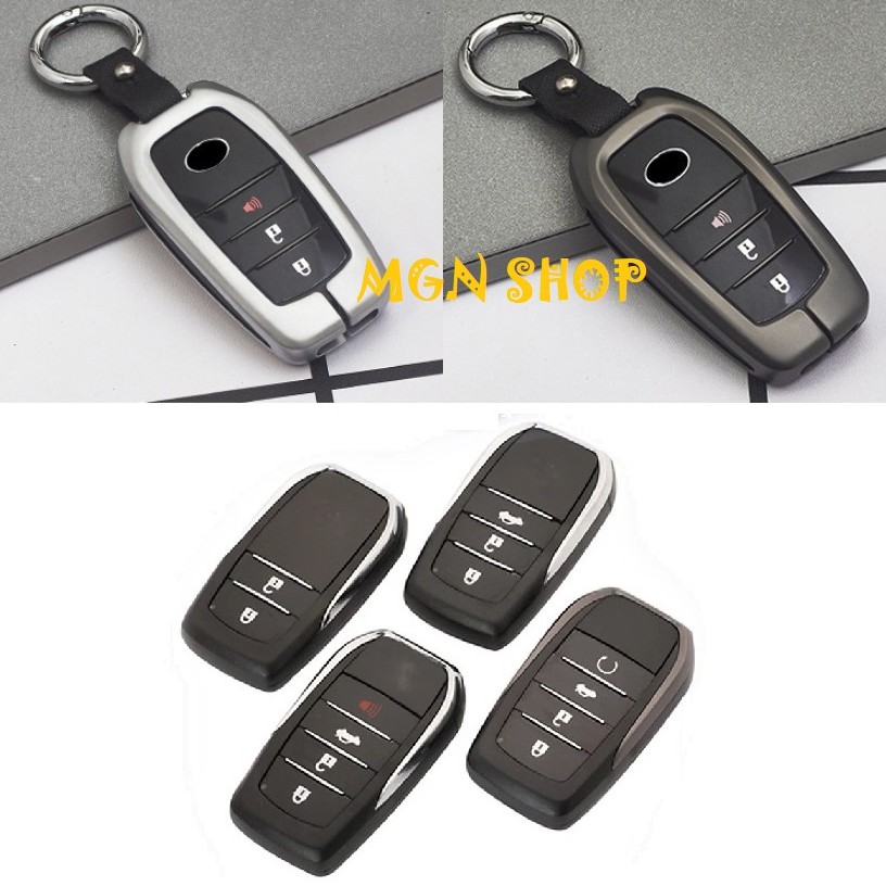 [Ốp chìa khóa] [Toyota Camry] [Toyota Hilux] [Toyota Innova] [Toyota Fortuner] [Toyota Land Cruiser Prado] hợp kim