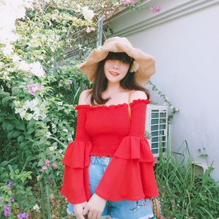 Áo trễ vai bè nhún
