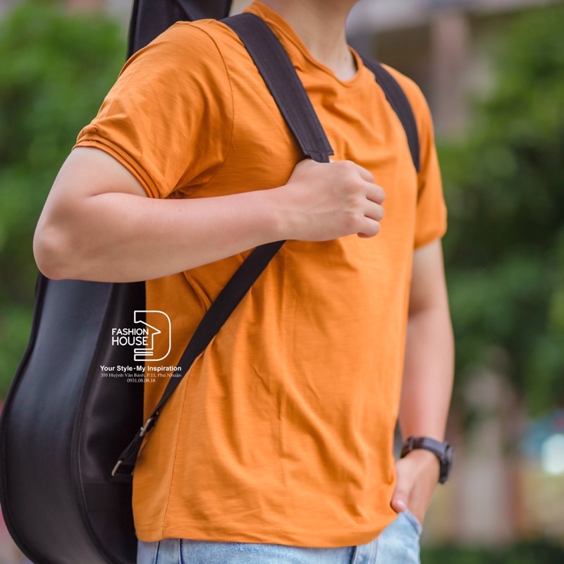 Áo Thun Mùa Nóng 100% Cotton Mềm Mịn Thấm Hút Mồ Hôi, Áo Thun Vải Sớ Gỗ Hàng Xuất, Áo Phông Nam, Áo Thun Nam Trơn | BigBuy360 - bigbuy360.vn