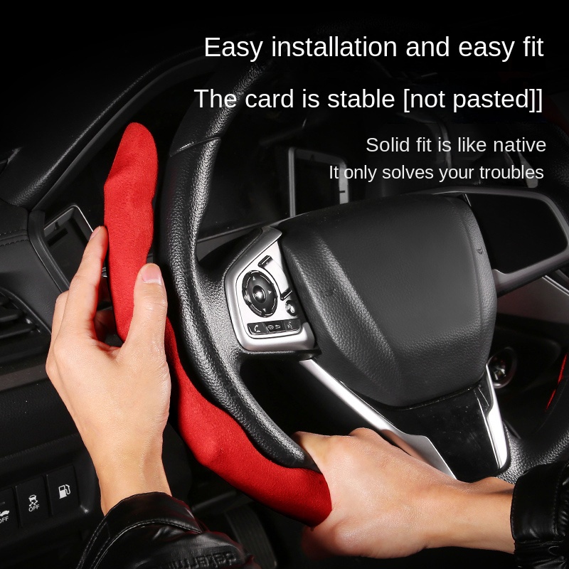 Vỏ Bọc Vô Lăng Xe Hơi Bằng Da + Sợi Carbon Chống Trượt / Mòn Cho Vinfast Vf8 Vf9 Vf E34 Vf5 Vf7 Lux2.0