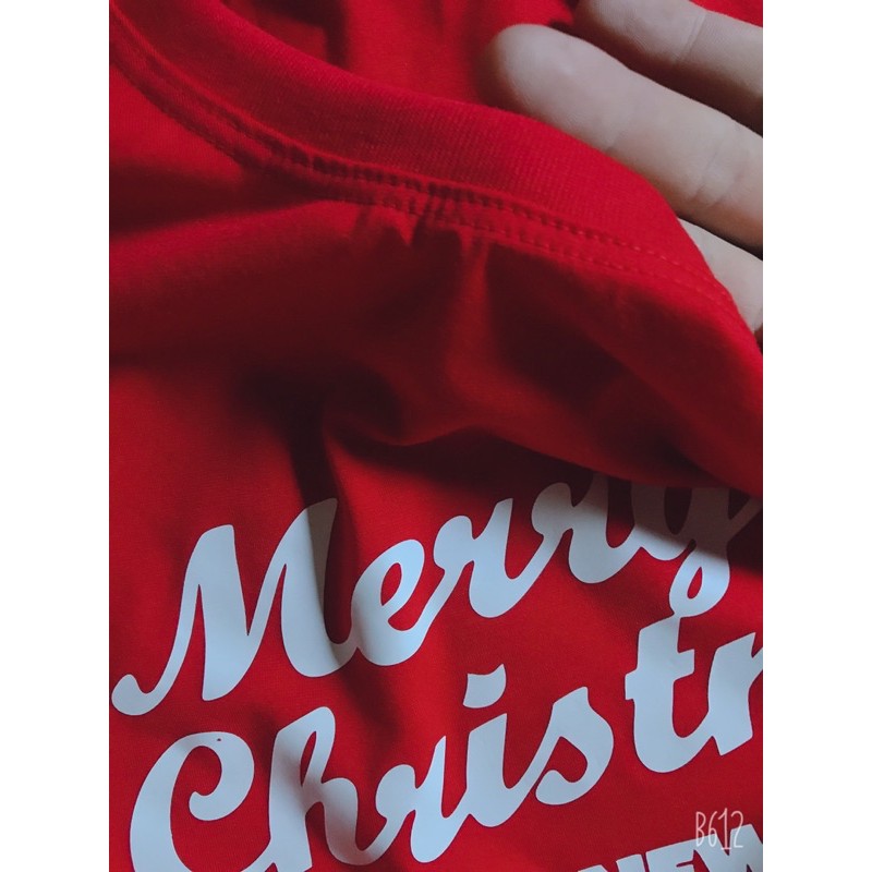 Áo thun đồng phục gia đình 3/4/5 người in mẫu noel đủ size 6-95kg