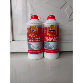 Combo 2 chai keo tạo bóng chống thấm okay chai 1 lít