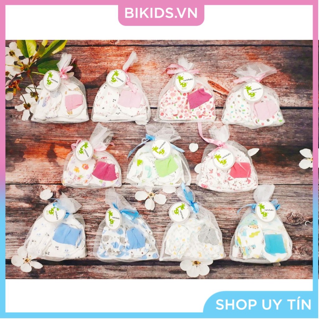 Mũ, bao chân tay bo chun Carterbaby 0-6M