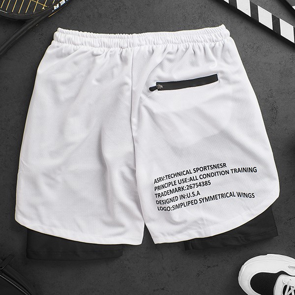 ( Hàng Hot - Mới Về ) Quần tập gym nam 2 lớp ASRV chất vải train lite thông hơi Thoáng Mát,đồ tập gym nam chất Mã GYM015