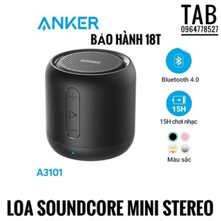 Loa Bluetooth Anker SoundCore Mini Stereo - A3101 Chính Hãng