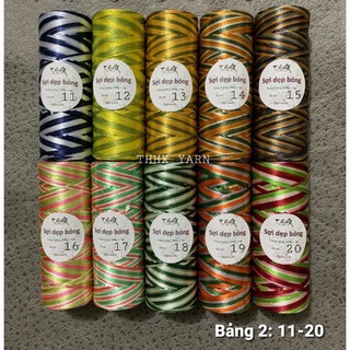 Sợi Ribbon màu loang lớn