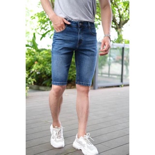 Quần ngố bò, short jean nam H90, dáng slimfit chất co giãn, mặc cực giữ form J022