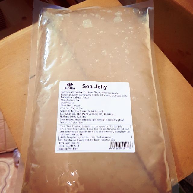 [Mã SRJULY1619 giảm 15K đơn 50K] Trân Châu 3Q Sea Jelly Trắng Giòn 2kg - Giá Siêu Rẻ