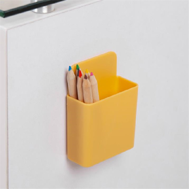 Small Square Remote Control Storage Box Pasted Storage Rack Mobile Stationery Organizer Box