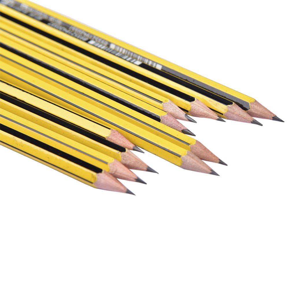 01 chiếc bút chì Đức sọc vàng đen STAEDTLER 120(HB)HÀNG CHUẨN CHẤT LƯỢNG