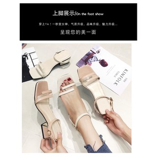 Order_Sandal quai mảnh gót vuông 3p