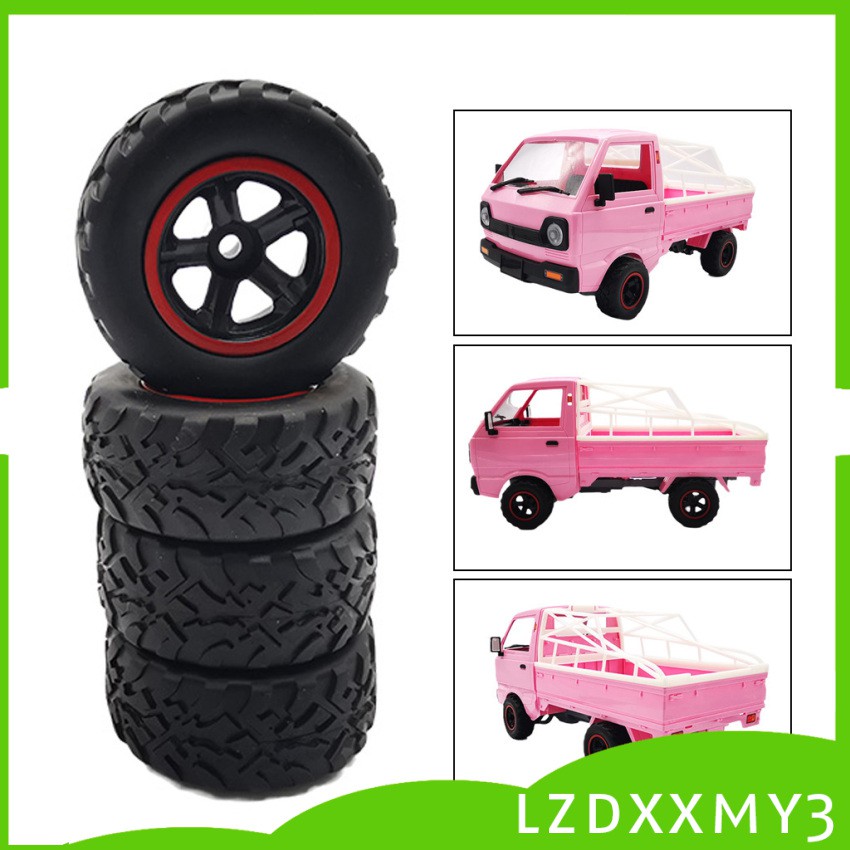 Set 4 Bánh Xe Thay Thế Cho Xe Hơi Điều Khiển Từ Xa WPL D12 Lzdxxmy3