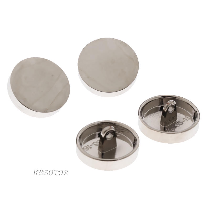 [Kesoto2] Set 10 Nút Kim Loại Tròn Màu Vàng 18mm Trang Trí Áo Khoác Vest