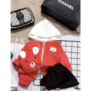 Set bộ cho bé kèm túi gấu