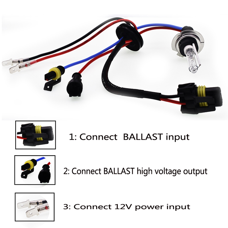 Set 2 đèn pha Xenon H7 HID 55W 12V 5000K 6000K 8000K 10000K dành cho ô tô